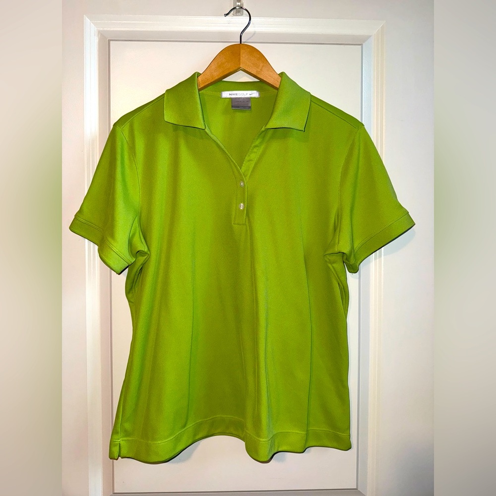 Nike Lime Green Short Sleeve Polo Women’s XL